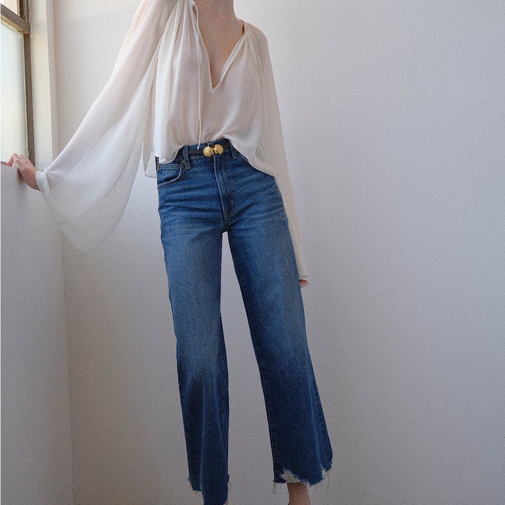 Frame Denim Blue Flare Jeans